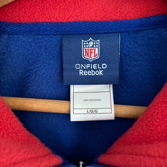 Vintage NY Giants NFL Reebok Onfield Full Zip Fleece Jacket Size Large - Picture 5 of 8